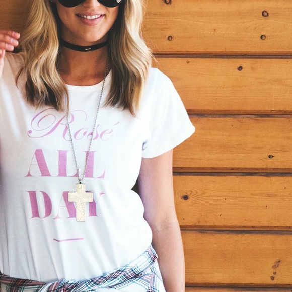 Rosé All Day Tee - Picture 2 of 2